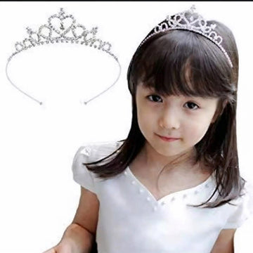 Girls Princess Rhinestone Tiara Headband | Crystal Crown Hair Accessory