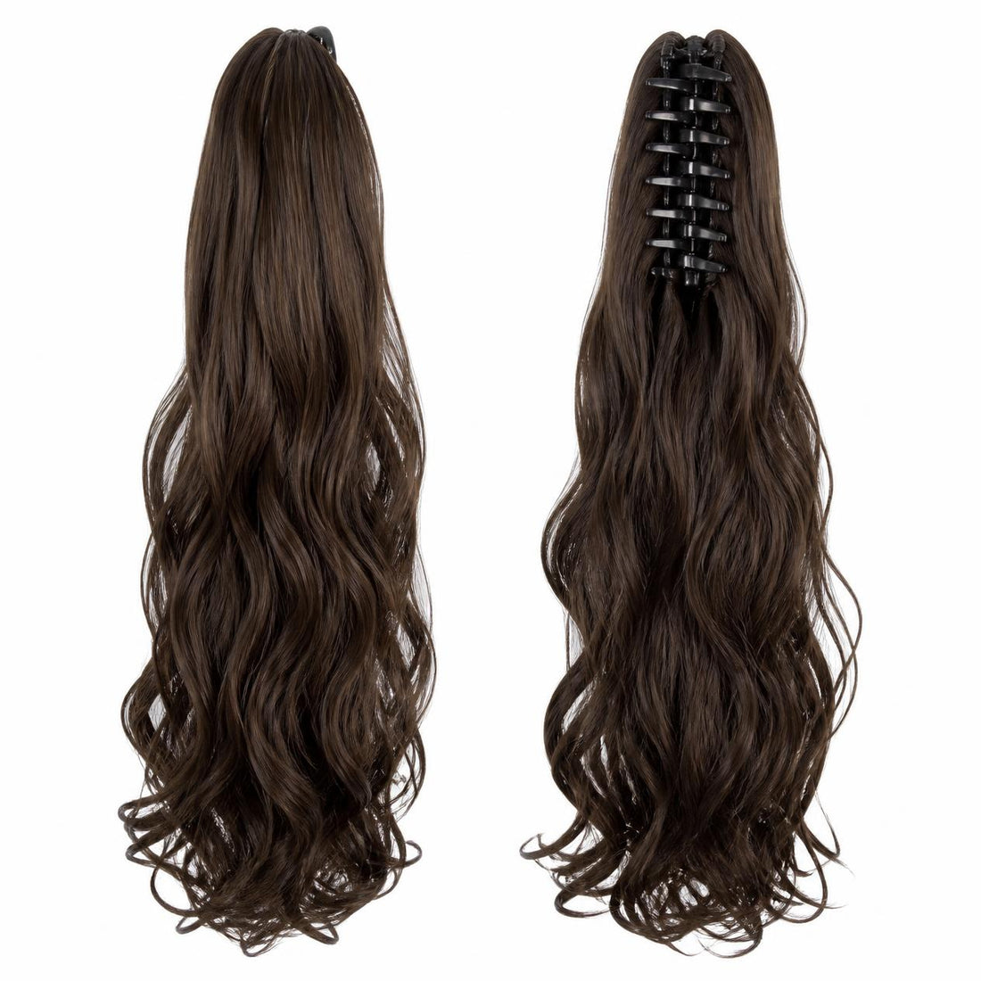Long Wavy Ponytail Hair Extension | Clip-In Synthetic Hairpiece