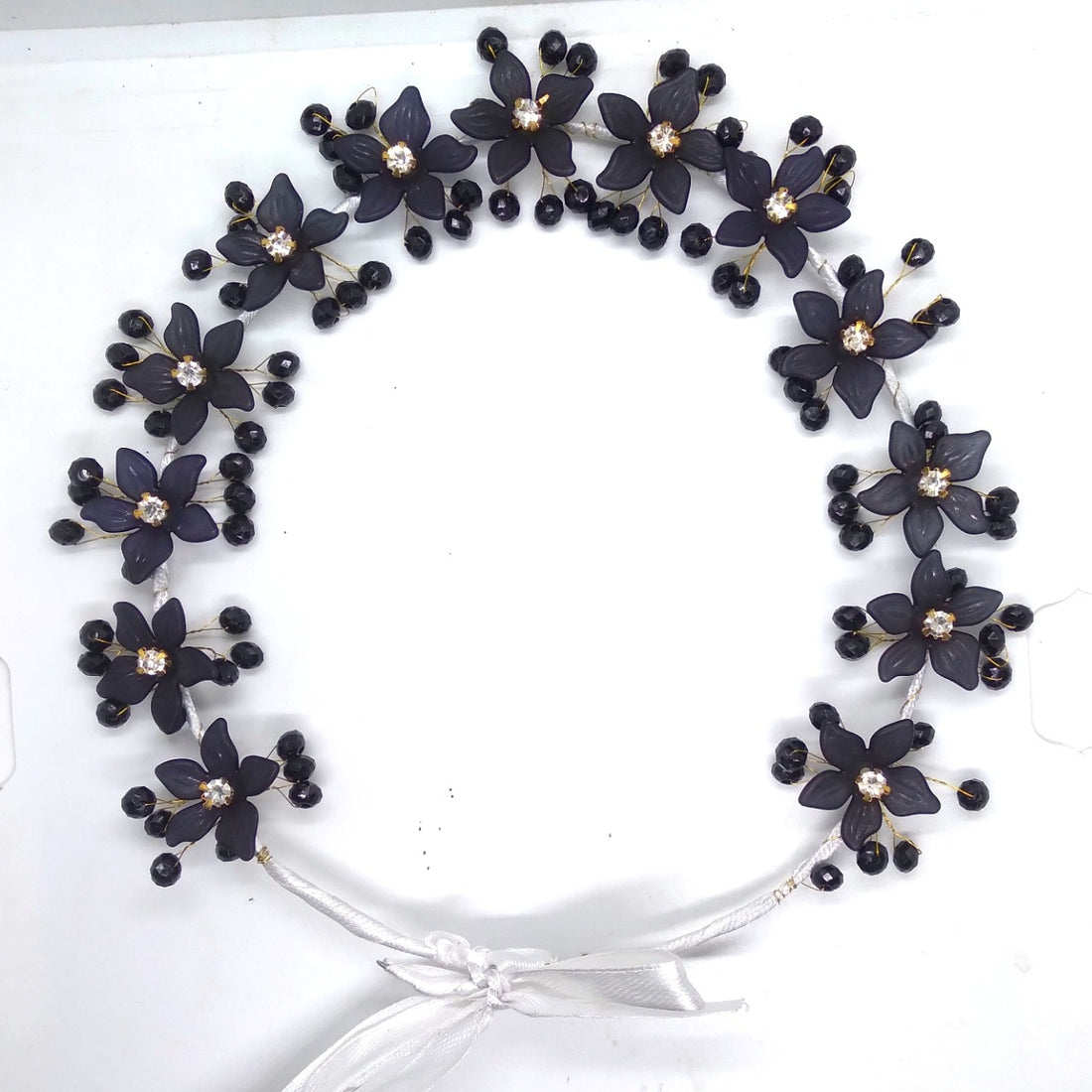 Flower Tiara Crown for Women & Girls – Bridal, Wedding & Princess Hair Accessory